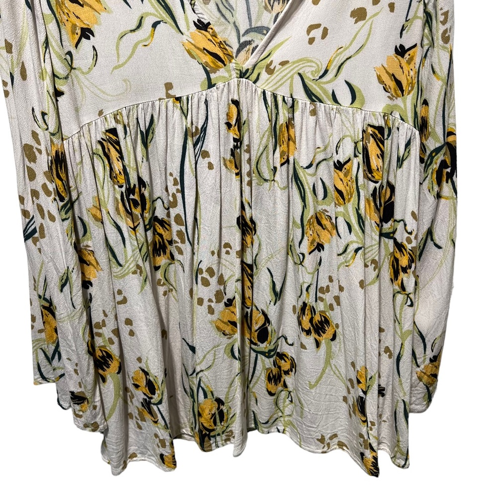 Free People Floral Bella Tunic Top Size Small - Picture 8 of 13